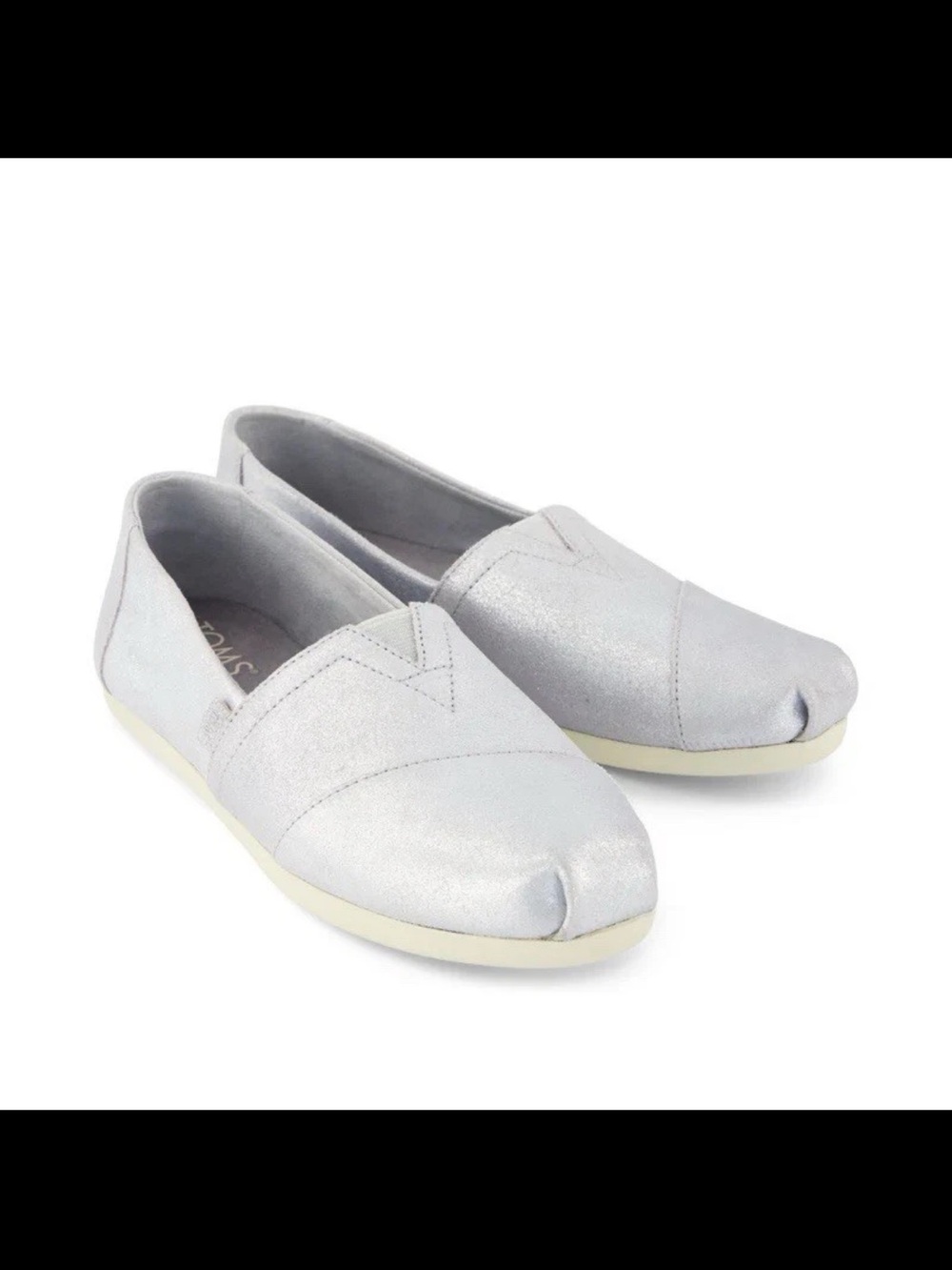 TOMS Women Alpargarta Classic Light Grey Metallic
